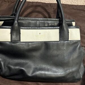 Kate Spade Black and Cream Satchel